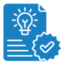 Idea document with approval badge